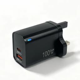 100W GaN USB-C +USBA Charger for MacBook Air ,Samsung Galaxy,Ipad Pro, Phone 17/16/15 and More , Power Bank Quick Charge