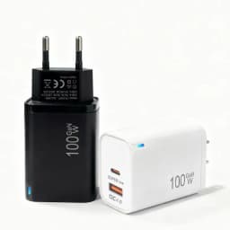 100W GaN USB-C +USBA Charger for MacBook Air ,Samsung Galaxy,Ipad Pro, Phone 17/16/15 and More , Power Bank Quick Charge