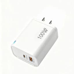100W GaN USB-C +USBA Charger for MacBook Air ,Samsung Galaxy,Ipad Pro, Phone 17/16/15 and More , Power Bank Quick Charge