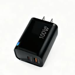 100W GaN USB-C +USBA Charger for MacBook Air ,Samsung Galaxy,Ipad Pro, Phone 17/16/15 and More , Power Bank Quick Charge
