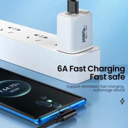 6A USB to Type C Fast Charging Cable High Speed Data Transfer Wire 66W Elbow Type C Data Cable For iPhone Huawei Samsung Xiaomi
