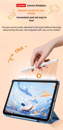 Lenovo Three Pen Tips Touch Pen For Android IOS Tablet And Phone iPad Universal No Need To Charge With Ballpoint Pen