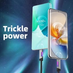 NNBILI NEW RGB Fast Charging Cable 100W A-C and 60W C-C Charging Cable Fast Charging Cable, for Xiaomi Huawei OPPO Oneplus Cable
