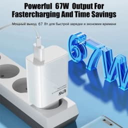 For Xiaomi 67W USB Super Fast Charger Power Adapter Mi 12 11 6A Type C Cable POCO X5 X4 Pro Note 9 10 11 Charging