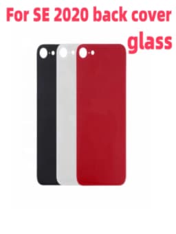 Back Glass For iPhone SE 2020 Back Cover Glass Fast Replacement Housing Battery Cover Big Hole Rear Glass with glue