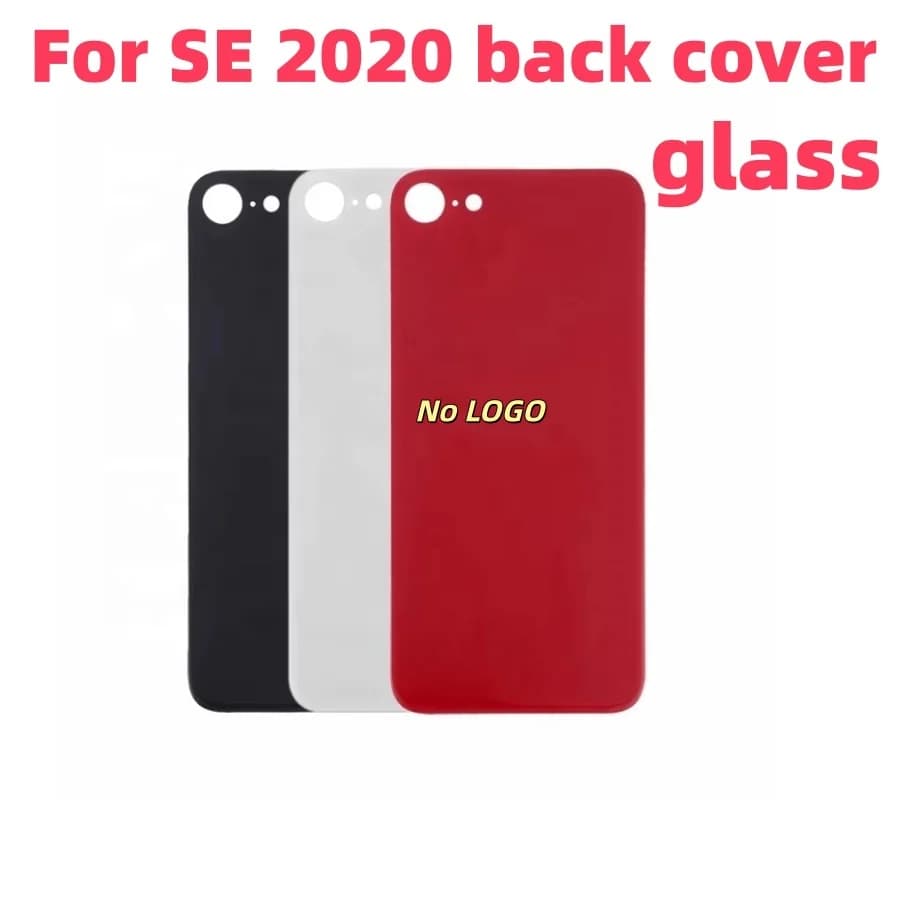 Back Glass For iPhone SE 2020 Back Cover Glass Fast Replacement Housing Battery Cover Big Hole Rear Glass with glue