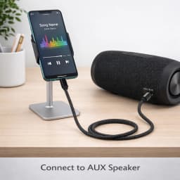 AUX Cable Type C to 3.5mm Jack Audio Plug Speaker Adapter Car Headphone Computer Converter Wire For Huawei iPhone Xiaomi
