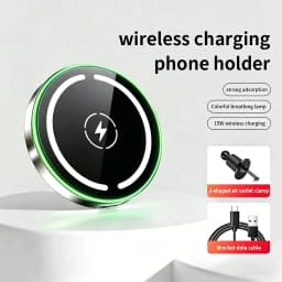 30W Car Charger, Auto-Lock Wireless Fast Charging Phone Mount, Secure Car Charging Dock for iPhone 12 13 14 15 16 17 Xiaomi