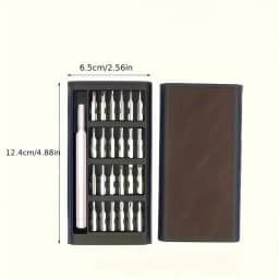 25 in 1 Mini Screwdriver Set, Flat Head and Cross Shaped Small Screwdrivers, Suitable for Electronic Products