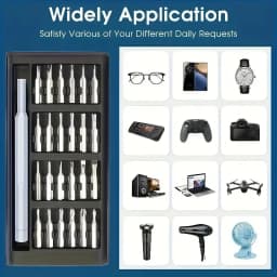 25 in 1 Mini Screwdriver Set, Flat Head and Cross Shaped Small Screwdrivers, Suitable for Electronic Products