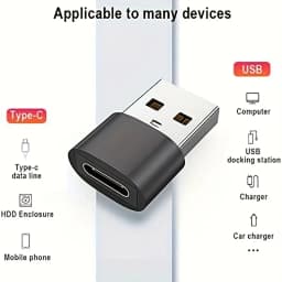 USB-C to C Adapter OTG Data Charging Converter Micro Female to C, Suitable for Mobile Phones, PC Computer OTG USB C Conversion