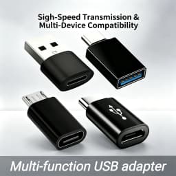 USB-C to C Adapter OTG Data Charging Converter Micro Female to C, Suitable for Mobile Phones, PC Computer OTG USB C Conversion