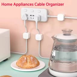 3/6/12Pcs/Set Magnetic Cable Clips Cable Organiser Adjustable Cord Holder Under Desk Organizing Cable Management Holder