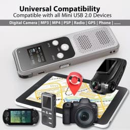 1/2/3/4Pack USBC to Mini USB Adapter, USB Mini to Usbc Adapter Supports Charge & Data Sync Compatible with Digital Camera, GPS R