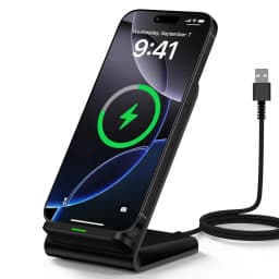Fast Wireless Charger Stand Pad for iPhone 17 16 15 14 13 -11/XR, Samsung Galaxy S25/S26/S21/S20, Xiaomi 17 15 14, Huawei