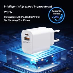 PD 20W USB Fast Charger For iPhone 14 13 12 11 Pro Max XS X XR 7 8 Plus Type C Plug EU US Wall Charger Fast Charging Data Cable
