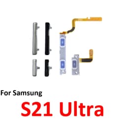 For Samsung Galaxy S21 Ultra 5G G998 Phone Power Volume Button On Off Up Down External Key Internal Flex Cable Replacement Parts