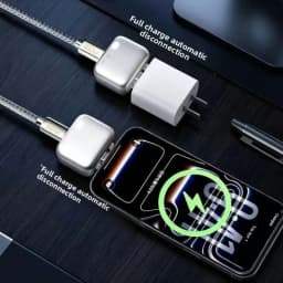 3/1PCS Intelligence Full Charge Auto-Disconnect Charging Adapter 140W Fast Charge Separator Automatically for Type-C Charge