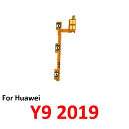For Huawei Y9 2019 Phone New Power Volume Button On Off Up Down External Key Internal Flex Cable Parts Black Green Blue