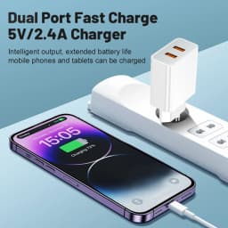 2 Ports Dual USB Charger Fast Charging Mobile Phone Charger Adapter QC3.0 For Samsung Xiaomi Huawei EU/US/UK Plug Wall Adapter