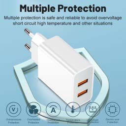 2 Ports Dual USB Charger Fast Charging Mobile Phone Charger Adapter QC3.0 For Samsung Xiaomi Huawei EU/US/UK Plug Wall Adapter