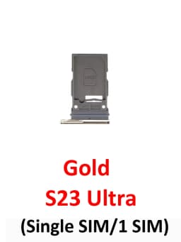 For Samsung Galaxy S23 Ultra S918 S918B Phone New Housing Chip SIM Card Tray Slot Holder Pocket Parts Single Dual SIM Black