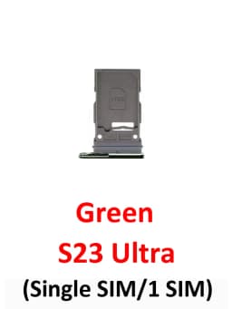 For Samsung Galaxy S23 Ultra S918 S918B Phone New Housing Chip SIM Card Tray Slot Holder Pocket Parts Single Dual SIM Black
