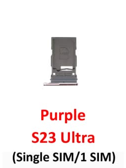 For Samsung Galaxy S23 Ultra S918 S918B Phone New Housing Chip SIM Card Tray Slot Holder Pocket Parts Single Dual SIM Black