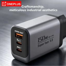 Oneplus 150W EU/US/UK Plug Ultra Fast Charging 3-ports PD USB Type-C Qc 3.0 Super Charge Wall Adapter For Iphone Samsung