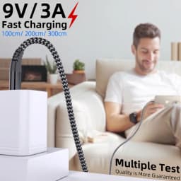 LAIHONEN USB C to Lightning Nylon Braided Cable Fast Charging Data Sync Cord 1/3 Pack for iPhone 14 13 12 11 Pro XR XS