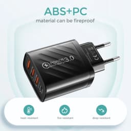 48W USB Charger Type C PD Fast Charging Mobile Phone Charger For IPhone Samsung Huawei Xiaomi QC3.0 EU/US/UK Plug Wall Charger