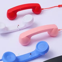 3.5mm/Type-C Retro Phone Handset, Radiation Proof Telephone Handset Cell Phone Receiver with Mic, for Cell Phones, Smartphone