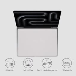 For MacBook Screen Cleaning Cloth Dustproof Cover Microfiber Dustproof Cleaning Cloth For MacBook 13 14 15 16 Inch Laptops Liner