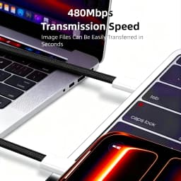 3PCS 120W Braided USB C to USB C Cable, Flexible Durable Wire, for Samsung, Huawei, Xiaomi Android Phones