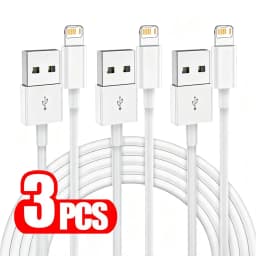 3PCS USB Fast Charge Cable For iPhone 11 12 13 Mini 14 Pro Max X XR XS Max 6 6S 7 8 14 Plus SE Quick Charging USB-A Data Cables