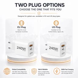 240W GaN PD USB C Charger For iPhone 18 17 16 Pro Max Phone QC 3.0 PD 3.0 USB Type C Fast Charging Data Cable Universal