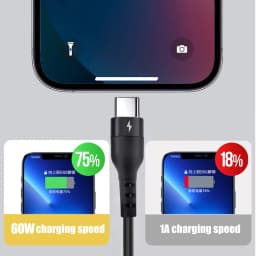 NNBILI 60W C-C Fast Charging Cable Spring Telescopic Car Charger Cable High Speed Charging Data Cable for iPhone 18 Samsung S26
