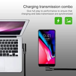 USB Type C Cable 90 Degree elbow Nylon Braided 1M/2M/3M Fast Charging Data Cable for Samsung s8 s9 Oneplus Huawei Xiaomi USB C