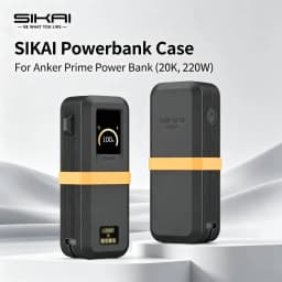 SIKAI Silicone Powebank Case for Anker Prime Power Bank (20K, 220W) Shockproof Cover with Cable Organizer Ring Lanyard Hole