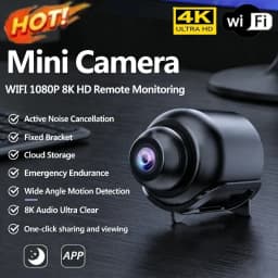 1080P Mini Camera Wireless Surveillance Security Video Night Vision Motion Detection Camcorder Monitor for Smart Home Security