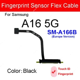 Touch ID Fingerprint Sensor Flex Cable For Samsung Galaxy A16 4G 5G A165F A166B A166P Power Side Button Flex cable Repair Parts