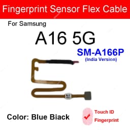 Touch ID Fingerprint Sensor Flex Cable For Samsung Galaxy A16 4G 5G A165F A166B A166P Power Side Button Flex cable Repair Parts