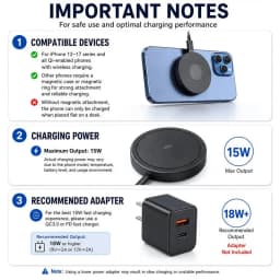 15W Magnetic Wireless Charger for Iphone 16 15 14 13 12 11 Pro Max 13Mini Macsafe