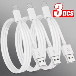 3PCS/2PCS/1pc Fast Charging USB C-type Cable, 1M /2M USB A to USB C charger cable For iPhone For Samsung