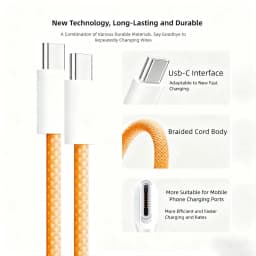 10 Pack Type C to Type-C 240W Super Fast Charging Cable Heavy Duty Charger Cord Fit iPhone 17 16 15 Samsung Huawei Xiaomi Etc