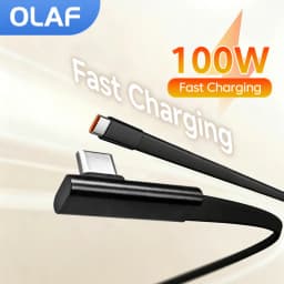 100W Elbow Type C To Type C Cable Fast Charge Data Cable For iPhone 17 16 15 14 Samsung