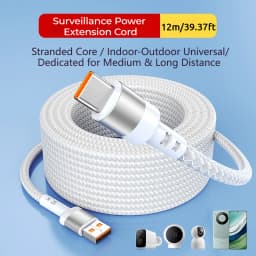 Braided Extra-Long Type-C Charging Cable, Suitable for Dashcams, Printers, and USB Extension Cables, 3m, 5m, 8m, 12m Data Cable