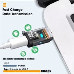 OTG USB C Female To USB A Male Adapter Converter High Speed Transfer for IPhone 16 15 IPad Tablet for Samsung Galaxy Android