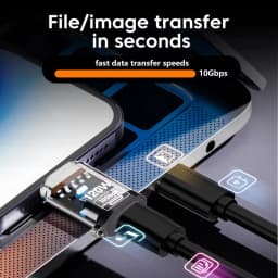 OTG USB C Female To USB A Male Adapter Converter High Speed Transfer for IPhone 16 15 IPad Tablet for Samsung Galaxy Android
