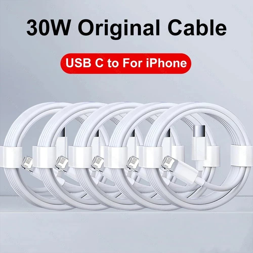 1-5pcs 30W Fast Charging Cable For Apple iPhone 13 12 11 14 Pro Max Mini USB C Cable For X XR XS MAX 7 8 14 Plus 6 Accessories